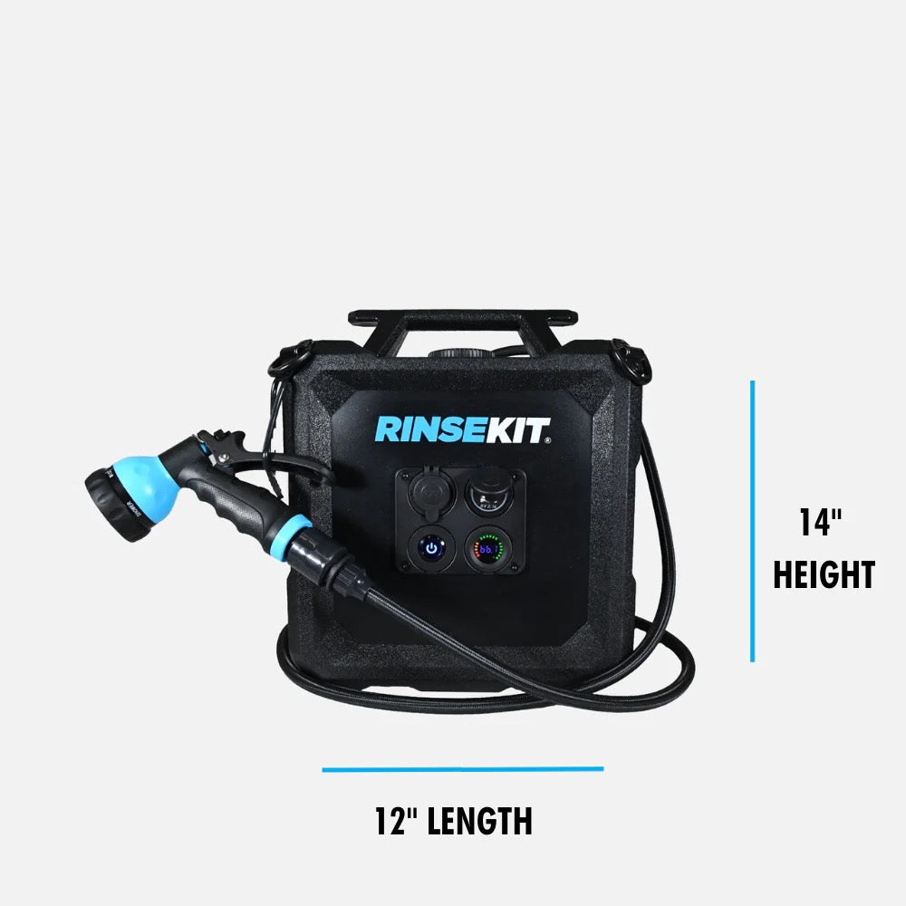 RINSEKIT CUBE - 15L autonomous portable shower (with Battery) - Black