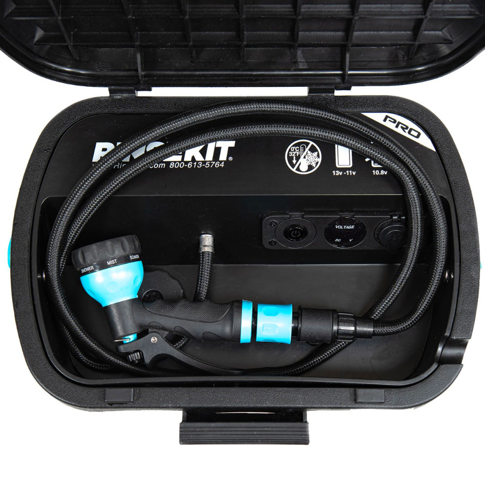 RINSEKIT PRO PACK - Douche portable autonome (avec Batterie) - Black