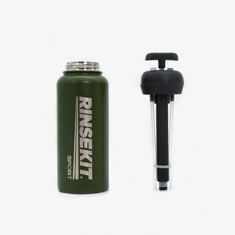 RINSEKIT - WATER BOTTLE & SPRAY - GREEN