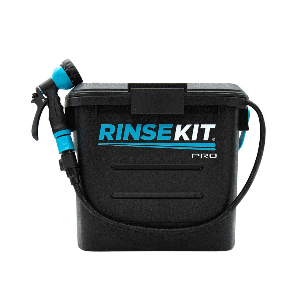 RINSEKIT PRO PACK - Douche portable autonome (avec Batterie) + Hot Rod Heater - Black