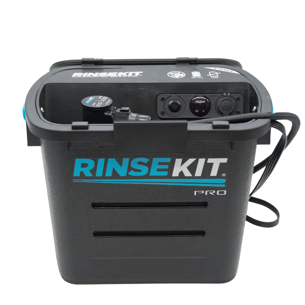 RINSEKIT PRO PACK - Douche portable autonome (avec Batterie) - Black